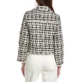 thumbnail image 2 of Silvian Heach womens  Wool-Blend Tweed Jacket, 44, White, 2 of 3