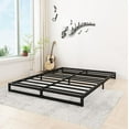 thumbnail image 3 of Lutown-Teen 7 inch Full Size Bed Frame No Box Spring Needed, Heavy Duty Metal Platform Beds with Sturdy Steal Slats for Mattress Foundation, Easy Assembly, Noise Free, Black, 3 of 5