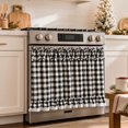 thumbnail image 5 of Oven Skirt Curtain with Tie Top, Farmhouse Decorative Stove Door Panel Curtain, Rustic Kitchen Decor for Country Home Kitchen Decoration, 5 of 6