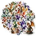 thumbnail image 3 of 35pcs-50pcs Colorful Dragon Stickers Fantasy Dragon PVC Dragon Stickers for Laptops Phone Guitar, 3 of 9