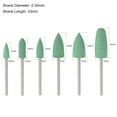thumbnail image 2 of Unique Bargains Meules Montées Têtes de Meuleuse Roues de Polissage en Silicone pour Outils Rotatifs Vert 6 Pack, 2 of 6