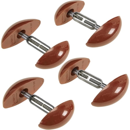 MEDca Shoe Stretcher, 4 Stretchers, 2 Pairs, Brown, Plastic Shoe Expanders