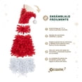 thumbnail image 3 of Árbol Navidad Pino Navideño Gorro de Santa Esquimal Rojo y Blanco 2.1m + Esfera Escarchada, 3 of 6