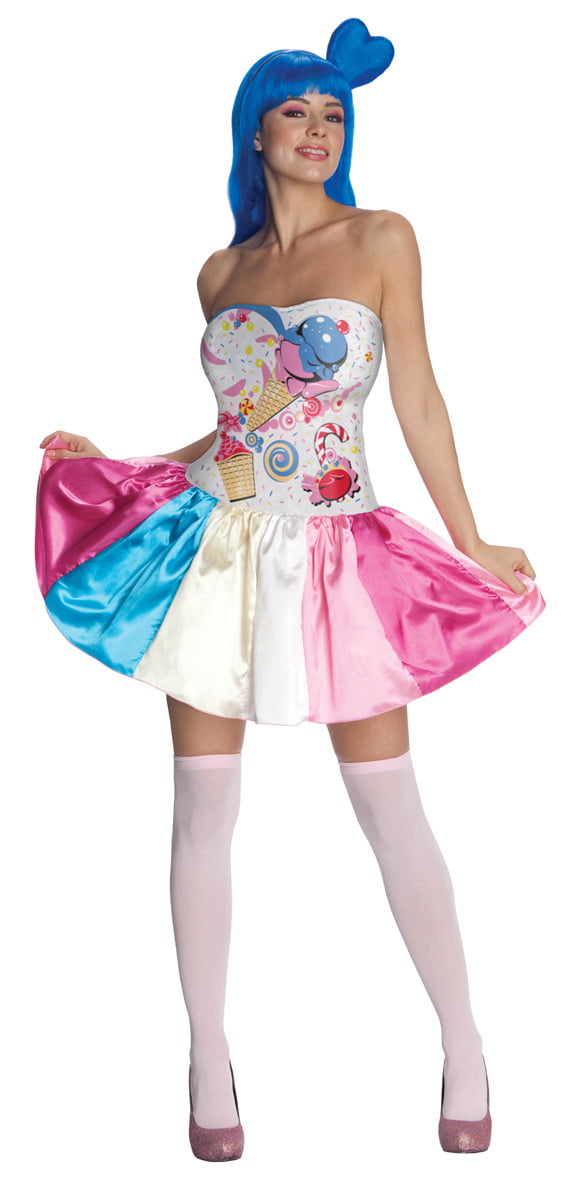Rubies Womens Sexy Katy Perry Candy Girl Dress Halloween Costume Large -  