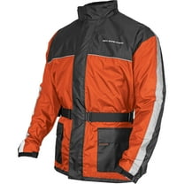 Nelson-Rigg Solo Storm Mens Motorcycle Rain Jacket Orange/Black SM