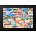 thumbnail image 2 of Linden, Sally 24x17 Black Modern Framed Museum Art Print Titled - Umbrellas I, 2 of 5