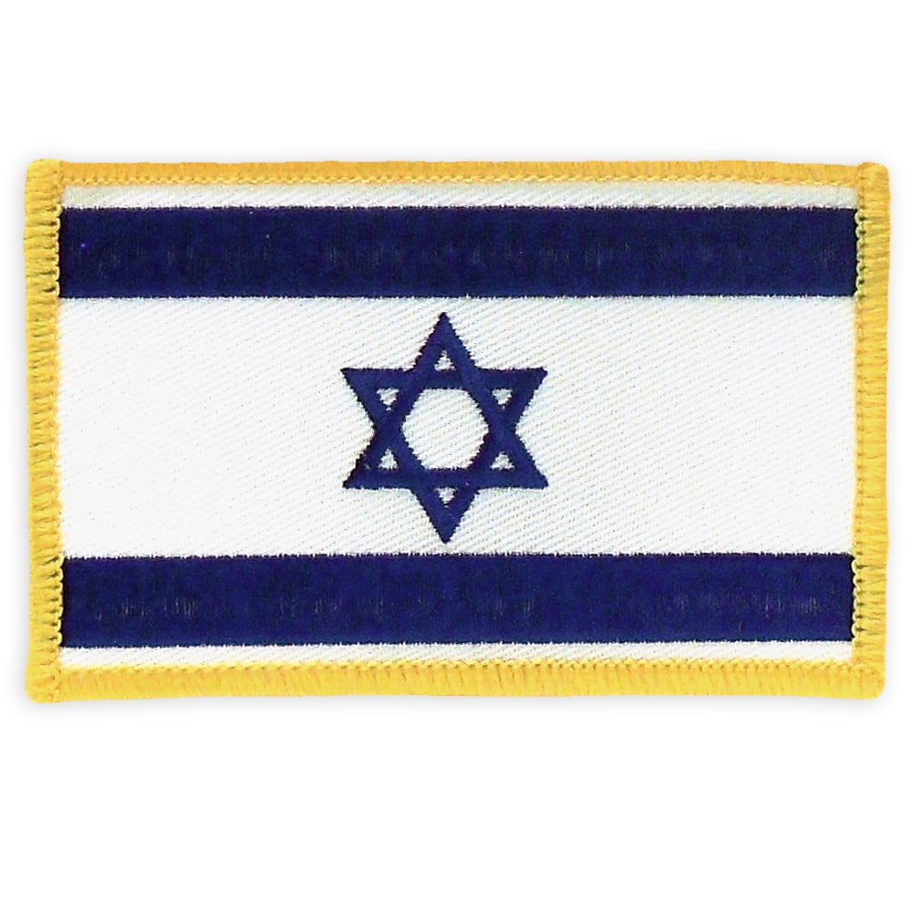 PinMart's Embroidered Country Flag Patch- Israel Flag