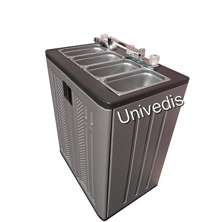 Portable Sink Self Contained Triple Sink Plus Hand Wash Sink