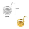 thumbnail image 3 of Rotating Tea Strainer Gold Silver Tool One Fine Mesh Filter Coffee Spice Herb Teaware Infuser Kitchen Gadgets Filtering Tool Silver, 3 of 9
