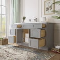 thumbnail image 3 of 54 in. W x 21 in. D x 32.5 in. H Bath Vanity Cabinet without Top in Gray, 3 of 5