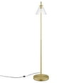 thumbnail image 5 of Element Transparent Glass Glass and Metal Floor Lamp Satin Brass, 5 of 7