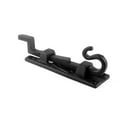 thumbnail image 5 of Renovator's Supply Offset Slide Bolt Latch 5" Black Wrought Iron Pig Tail Tip Slide Bolt, 5 of 7
