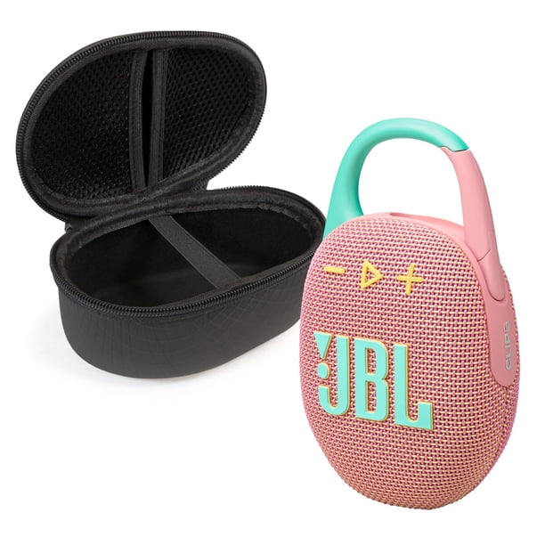 Altavoz Bluetooth JBL Clip 5 con funda protectora rosa