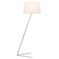 thumbnail image 2 of Cason 1 light Chrome and White shade Floor lamp, 2 of 6