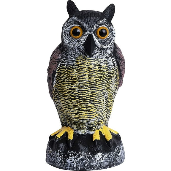 Galashield Owl Decoys to Scare Birds Away Plastic Owls Statue for Garden & Outdoors