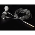 thumbnail image 2 of Super Sound Tetal 3.5mm Stereo Earbuds/ Headset for Nokia X6, 5.1, 3.1, 2.1, 7 Plus, 6 (2018) (Silver) - w/ Mic, 2 of 3
