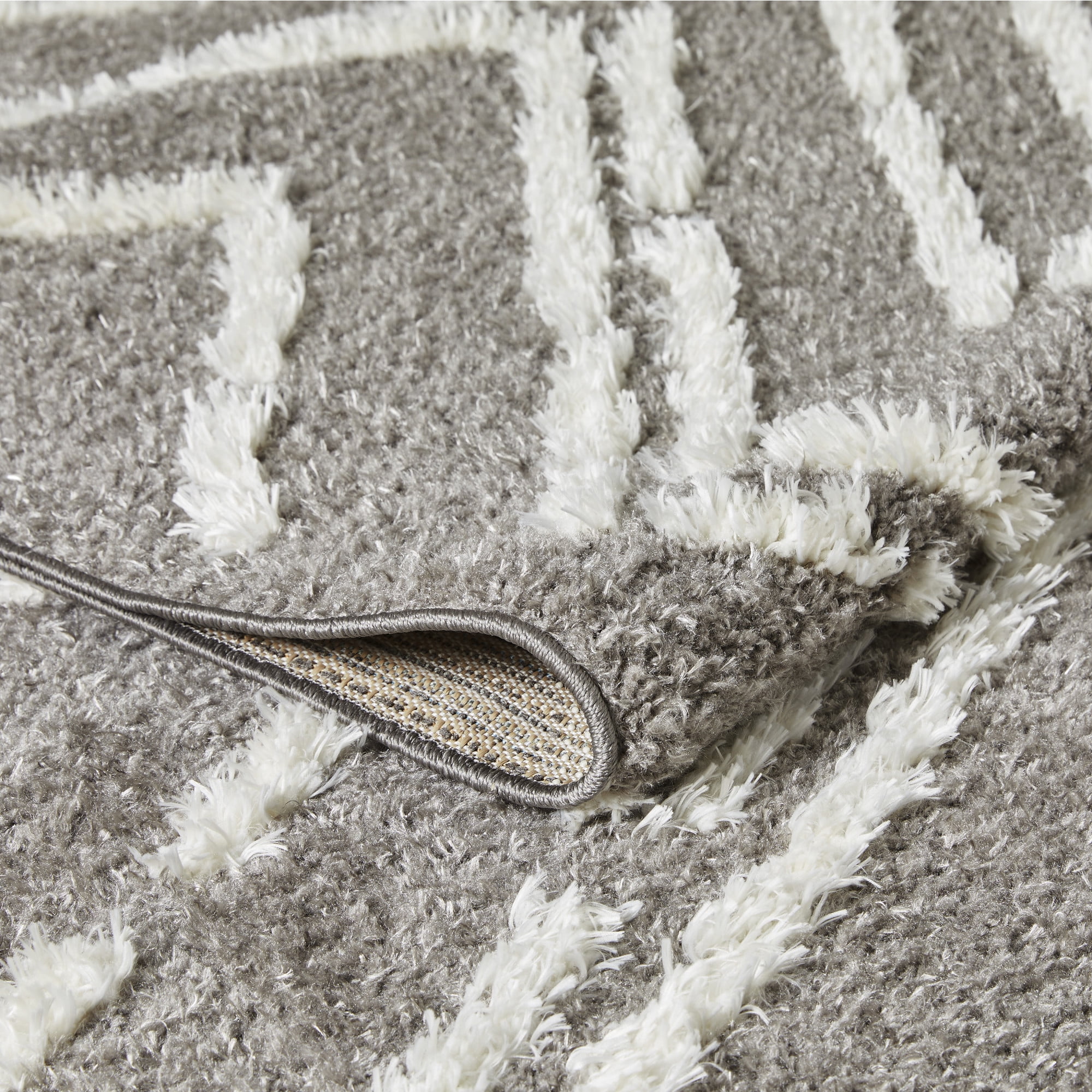 Loomaknoti Vemoa Armeley 9' x 12' Gray Geometric Indoor Area Rug