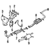 Genuine OE Kia Exhaust Pipe - 0K28T-40500B