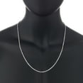 thumbnail image 3 of 2.6mm Diamond-Cut Rhodium Plated Silver Twisted Rope Chain Necklace, 22 inches, 3 of 7