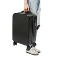 thumbnail image 3 of Black 20" Travel Luggage Suitcase Carry On Luggage with 4 Universal Wheels and USB Port Hard Shell Rolling Travel Suitcase with Cup Holder 3-Digit Combination Lock Design 88.18lbs Capacity, 3 of 23