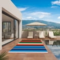 thumbnail image 3 of Mexican Serape Outdoor Rug for Patio/Deck/Porch, Non-Slip Large Area Rug 3 x 5 Ft, Colorful Stripes Vertical Lines Abstract Indoor Outdoor Rugs Washable Area Rugs, Camping Rug Carpet Runner, 3 of 8