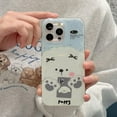 thumbnail image 2 of Cute Cartoon Puppy Bow Soft Phone Case Compatible with iPhone Case (Blue,iPhone 14 Pro Max), 2 of 6