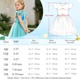 thumbnail image 7 of AmzBarley Girls Dinosaur Unicorn Flutter Sleeve Tulle Dress, Cartoon Print Casual Summer Princess Tutu Dress for Little Girls 2-3T, 7 of 7