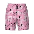 thumbnail image 4 of Lsque Mens Swim Trunks Cartoon Poodle Dog Pattern - Bathing Suit Compression Liner - Beach Swim Shorts Swimwear - (S-3XL) - Stretch Quick Dry -Medium, 4 of 9