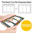thumbnail image 4 of Yayeee Rocker Switch Wall Plate 2-Gang 4.7"x4.6" Home Decorative Outlet Cover, Yellow Geometric, 4 of 6