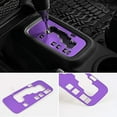 thumbnail image 2 of E-cowlboy Aluminum Gear Shift Panel Cover Trim, Purple, for Jeep Wrangler 2012-2018, 2 of 7