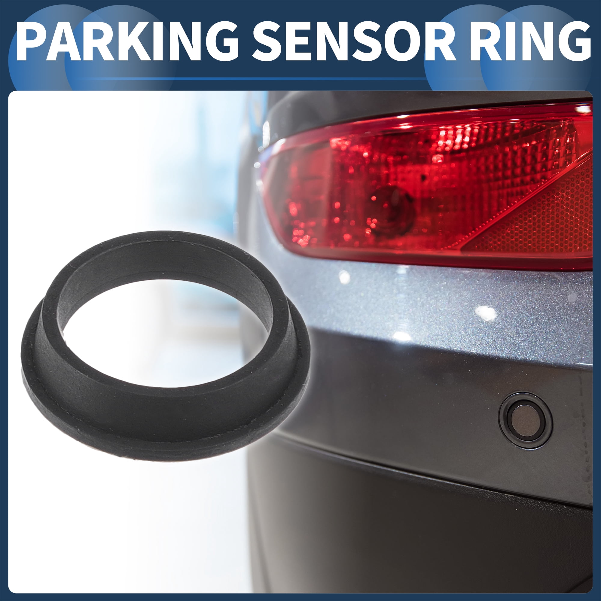 Unique Bargains Parking Reverse Sensor Ring for BMW 128i 2008-2013 Black 10Pcs