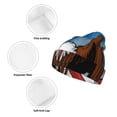 thumbnail image 3 of Pofeuu Cartoon Bald Eagle USA Print Beanie Hat for Men Women Knit Winter Hat Warm Cuffed Skull Beanie Slouchy Soft Unisex, 3 of 6