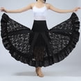 thumbnail image 4 of Lady Women Ballroom Práctica Moderno de + Tops de Manga de Trompeta , L Zulema Vestido de baile latino, 4 of 8