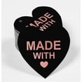 thumbnail image 2 of Inkdotpot Pack Of 100 Made With Love Wedding Favor Paper Tags Craft Real Rose Gold Foil Hang Tags, 2 of 6