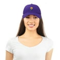 thumbnail image 5 of DALIX Sunflower Hat Womens Floral Baseball Cap in Purple, 5 of 6