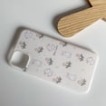 thumbnail image 4 of Cream White Floral Bunny Phone Case for iPhone 14 Plus/15 Plus, Cute Korea 3D Rabbit Tulip Flower Cartoon Case for Women Girls, 4 of 12