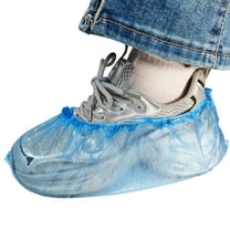 100PCS Disposable Plastic Shoes Cover Pe Shoes Cover Waterproof Shoe Covered Thickening