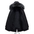 thumbnail image 3 of KaLI_store Winter Parkas for Men Men's Skiing Jacket with Hood Waterproof Hiking Fishing Travel Jacket Parka Black,M, 3 of 5