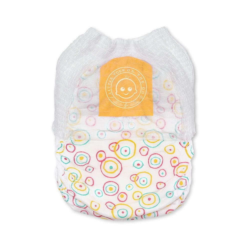 Little Toes Swim Diapers Natural Disposable, Size m, 24 Count