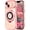 Pink, variant on Compatible with iPhone 11 Case  Ring Stand [Compatible with MagSafe] Cute for Women Girl Plating Wave Curly Love Heart Camera Protection Girly Phone Cover - White
