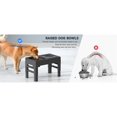 thumbnail image 3 of Cuencos elevados para perros Yashi Cuenco elevado ajustable alimentación lenta agua antiderrames color negro, 3 of 5