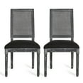 thumbnail image 2 of Noble House Beckstrom French Fabric Dining Chair, Set of 2, Black, 2 of 11