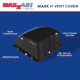 thumbnail image 2 of Tapa de ventilación MAXXAIR Maxx I+ para ventiladores de techo de autocaravanas, negra, 14 x 14, 2 of 6