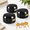 Black 3Pack, variant on Blue 4Pack 6061 Solid Aluminum Keyed Alike Puck Lock Set with 8 Keys