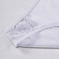 thumbnail image 4 of Vivianyo HD Womens Underwear Soft Cotton Hipster Panties Breathable Briefs White, 4 of 6