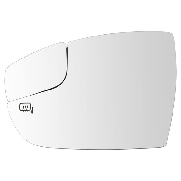 TRQ Exterior Side View Mirror Glass Heated Driver Side LH for Ford Focus MGA08972
