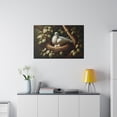 thumbnail image 4 of Dove Bird & Nest II - Matte Canvas, Wall Decor Wall Art Home Decor, 4 of 4