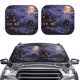 thumbnail image 2 of Balery Mystery House Halloween Night Parasol para parabrisas de coche de 2 piezas | Parasol plegable para parabrisas delantero de coche para la mayoría de sedanes-Medium, 2 of 6