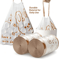 thumbnail image 5 of CCOCC 2026 New Small Trash Bags Drawstring,Small Bathroom Garbage Bags,60 Counts Trash Can Liners for Bathroom Kitchen,White Rabbit Print 2 Gallon Small Trash Can Liners, 5 of 7