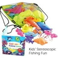 thumbnail image 2 of Kids Magnetic Fishing Pool Toys Game - Water Table Bathtub Party Toy with Pole Rod Net Floating Fish Toddler Color Ocean Animals, 2 of 7